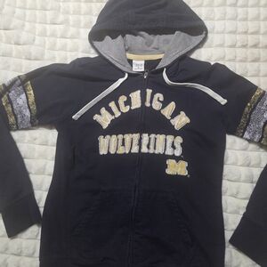 Michigan Wolverines Kids Hoodie - Navy and Gold